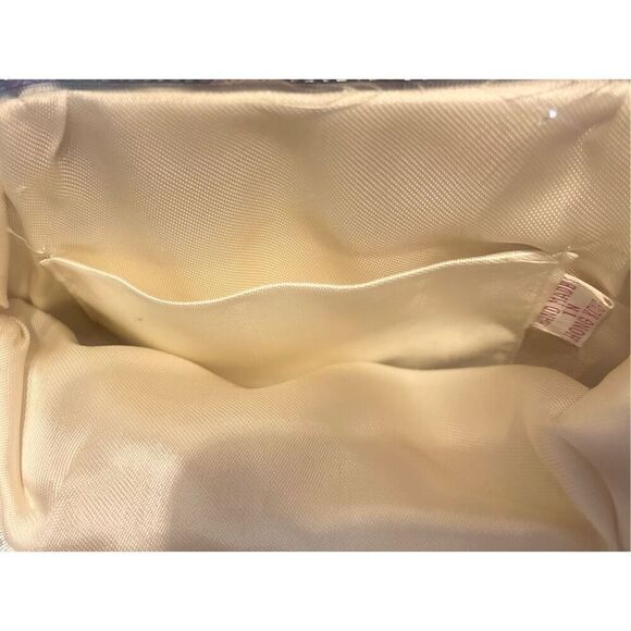 Handmade Vintage Beaded Round Silver Evening Bag - Picture 5 of 5